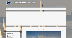 Desktop Screenshot of anchorageyachtclub.org